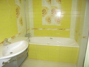 Ванная комната в лимоном цвете